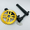 Pédalier BIKELIFE 165mm noir avec plateau BIKELIFE 33 dents or