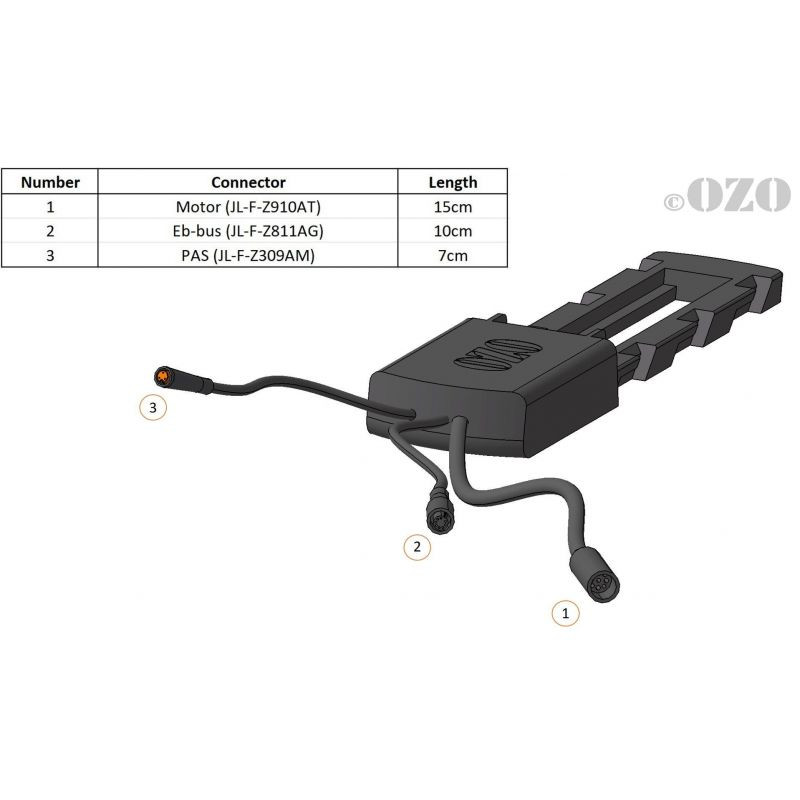 KIT TOURING 250W ROUE AVANT AVEC BATTERIE CADRE 36V