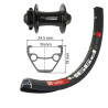 ROUE AV XLC 29" VTC DISC 6 trous Noire