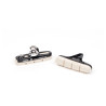 Paire de patins de freins ELVEDES blanc compatibles Shimano