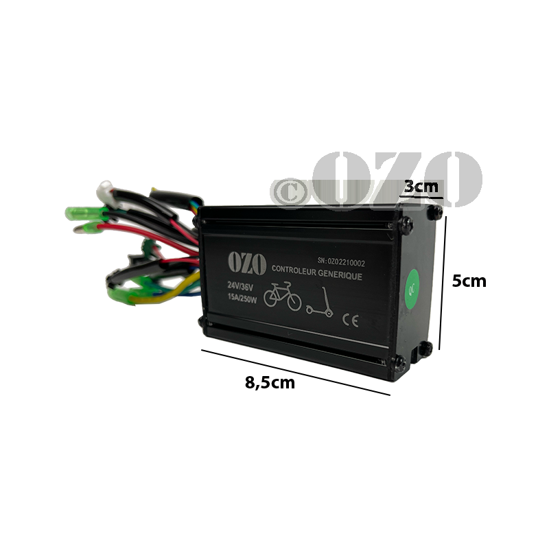 Contrôleur générique OZO pour réparation VAE 250W 24V ou 36V