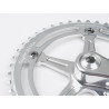 Pédalier BLB Super pista L165mm 46t silver