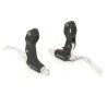 Paire de leviers de freins XLC comp BL-V12 noir-argent