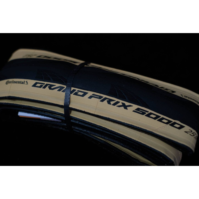 Pneu CONTINENTAL Grand Prix 5000 - Noir/Crème - 700x25c / 25-622