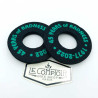 Paire de Donuts de poignées SE BIKES 45 years noir-vert