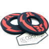Paire de Donuts de poignées SE BIKES Lightning rouge