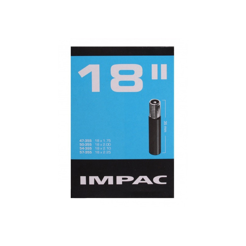 Chambre à air IMPAC 18 pouce AV18 47/57-355 AV 35mm