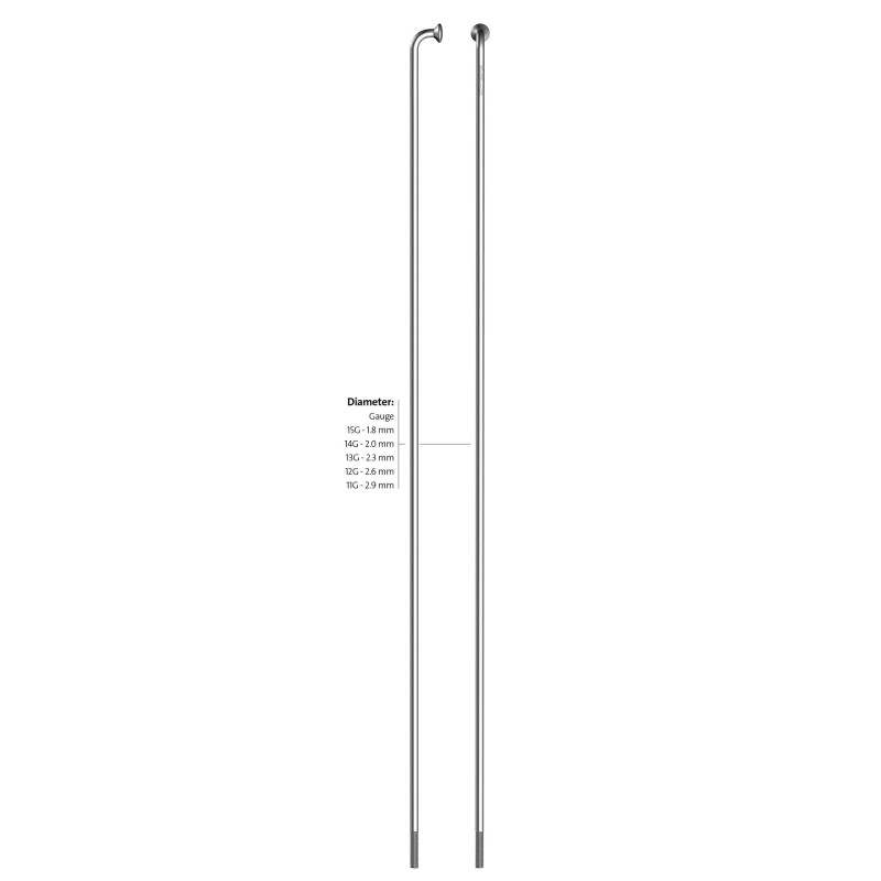Rayon SAPIM leader inox 13G x 286 mm poli - l'unité