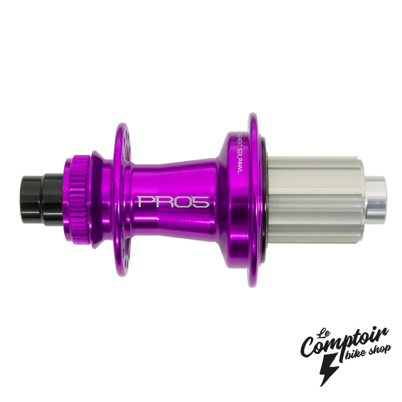 Moyeu arrière HOPE Pro 5 HG - CenterLock - 142x12 mm - CR SHIM ALU - 28H