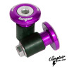 Embouts de guidon HOPE usinés en aluminium violets