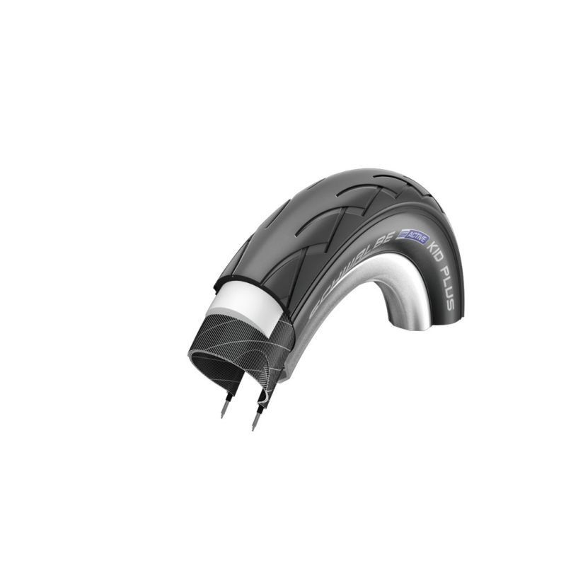 Pneu SCHWALBE kid plus 14 x 1-1/3" 47-288 noir