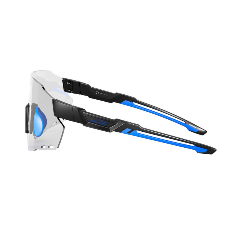 Lunettes MAGICSHINE WindBreaker - Photocromic - noir/bleu