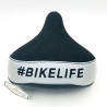 Selle #BIKELIFE Bicolore noire-reflective