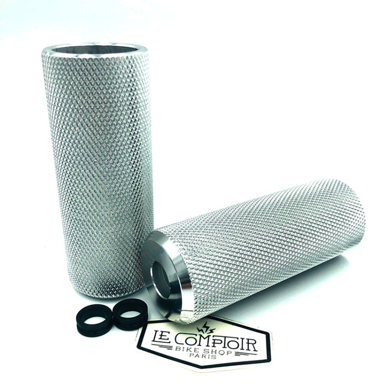 Paire de Pegs BIKELIFE aluminium silver