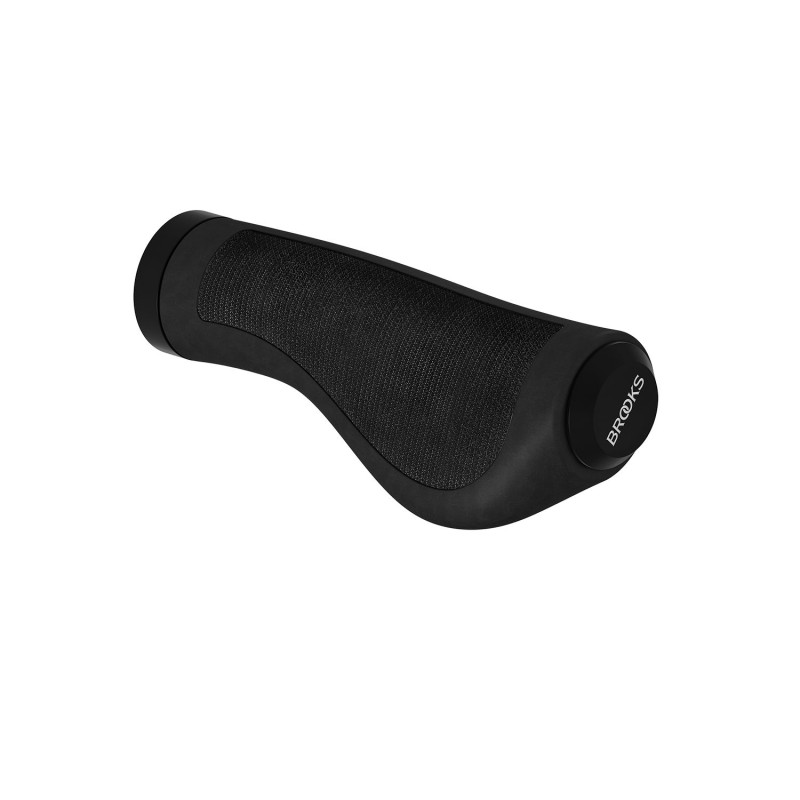 Poignées BROOKS Ergonomic rubber 130 -130mm noires