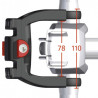 Adaptateur Panier KlickFix Fixation de cintre pour VAE BOSCH Ø 22-26 Y31.8 mm - Verrouillage