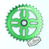 Plateau BIKELIFE Tiktok aluminium 33 dents verte