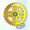 Plateau BIKELIFE Tiktok aluminium 33 dents or