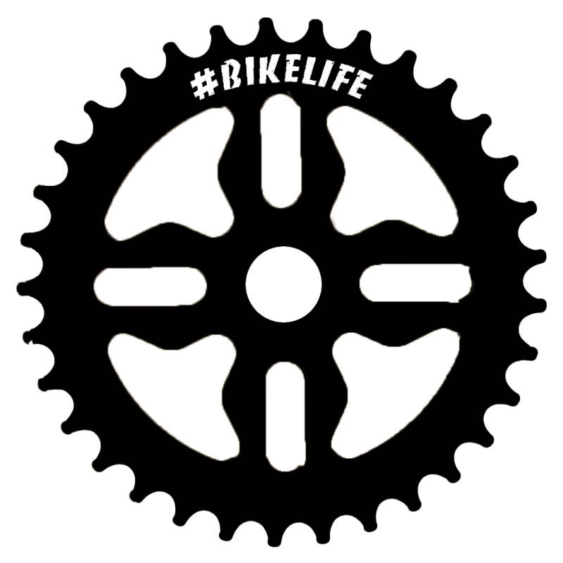 Plateau BIKELIFE Tiktok aluminium 33 dents noire