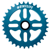 Plateau BIKELIFE Tiktok aluminium 33 dents bleue