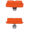 Paire de patins KOOLSTOP continental pour Skyway - oldschool bmx - orange