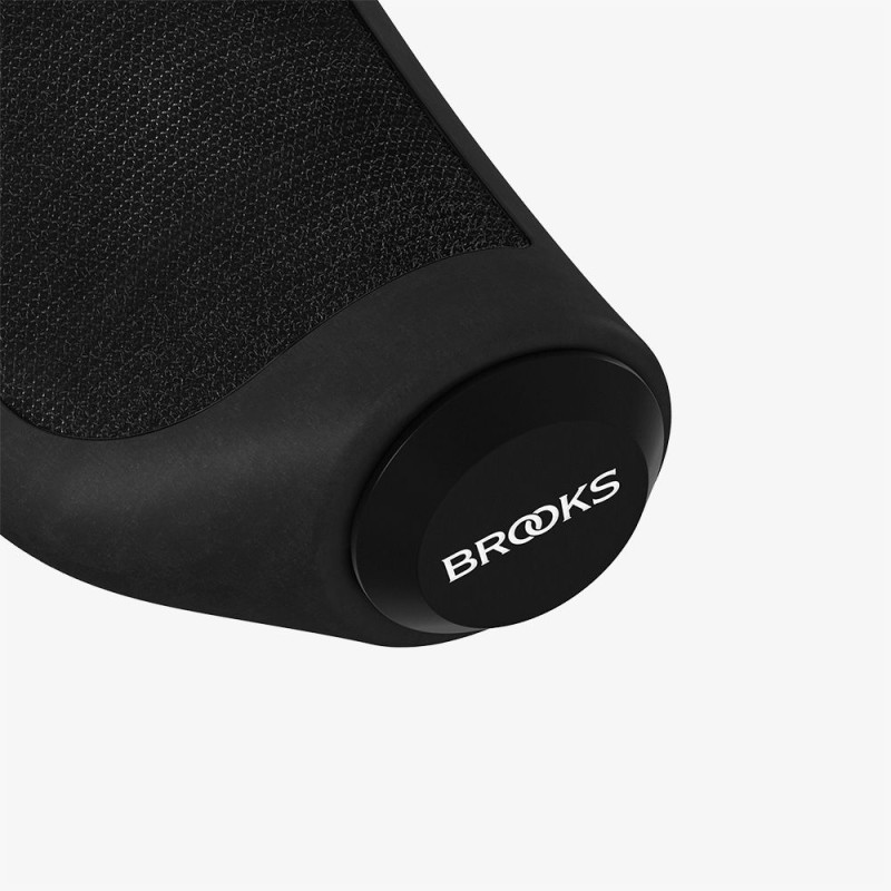 Poignées BROOKS Ergonomic rubber 130 -130mm noires