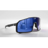 Lunettes COLLECTIVE BIKES Epsilon - écran bleu - noires