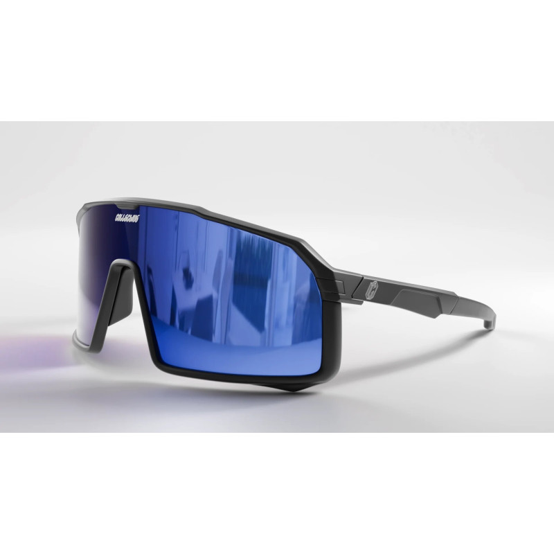 Lunettes COLLECTIVE BIKES Epsilon - écran bleu - noires
