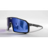 Lunettes COLLECTIVE BIKES Epsilon - écran bleu - noires