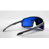 Lunettes COLLECTIVE BIKES Epsilon - écran bleu - noires