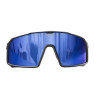 Lunettes COLLECTIVE BIKES Epsilon - écran bleu - noires