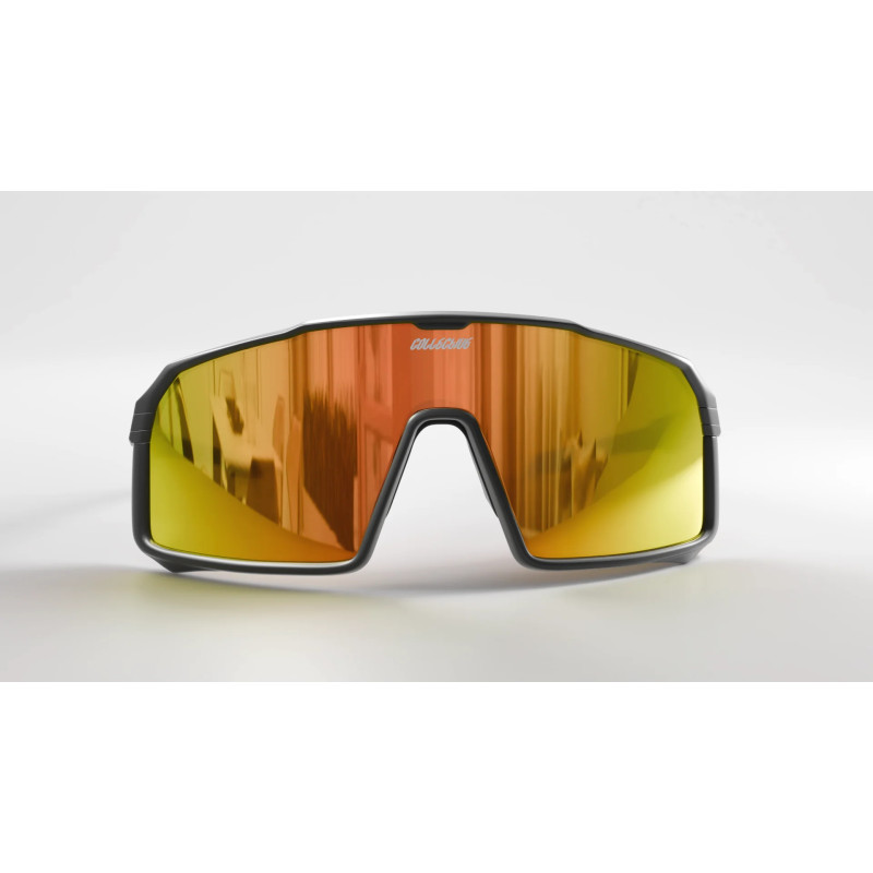 Lunettes COLLECTIVE BIKES - écran orange - noires