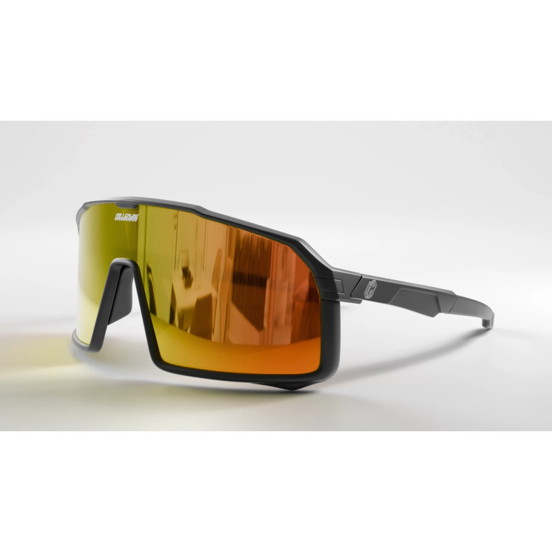 Lunettes COLLECTIVE BIKES - écran orange - noires