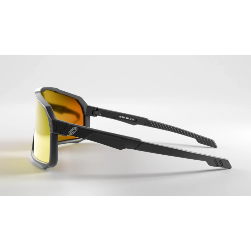 Lunettes COLLECTIVE BIKES - écran orange - noires