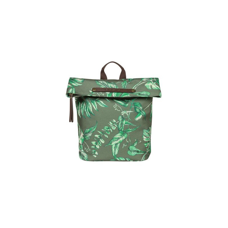 Sacoche-sac à dos BASIL bicycle shopper 14-19L hook vert
