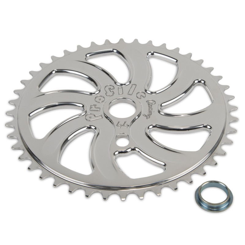 Plateau PROFILE RACING whippin chromée - 44t