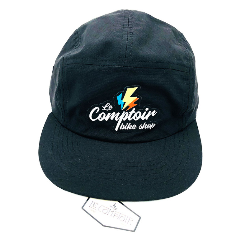 Casquette LECOMPTOIRBIKESHOP 5 pannel - noire