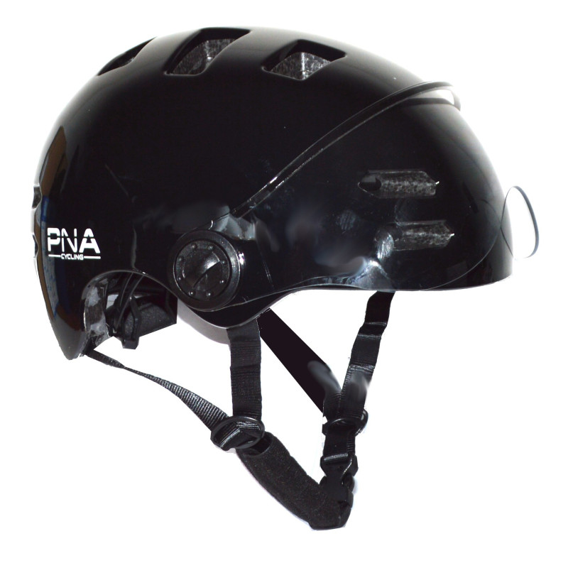 Casque P&A noir écran transparent - taille small