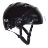 Casque P&A noir écran transparent - taille small