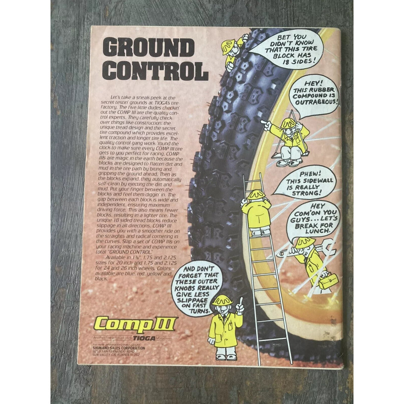Pneu BMX TIOGA comp III noir flan tans - 20 x 1.75' - oldschool bmx