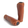 Poignées ergonomiques XLC simili cuir 135mm