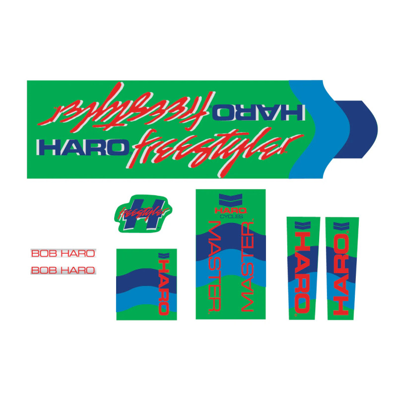 Kit de stickers complet HARO Master 1985 vert