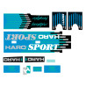 Kit de stickers complet HARO Sport 1988 noir-bleu