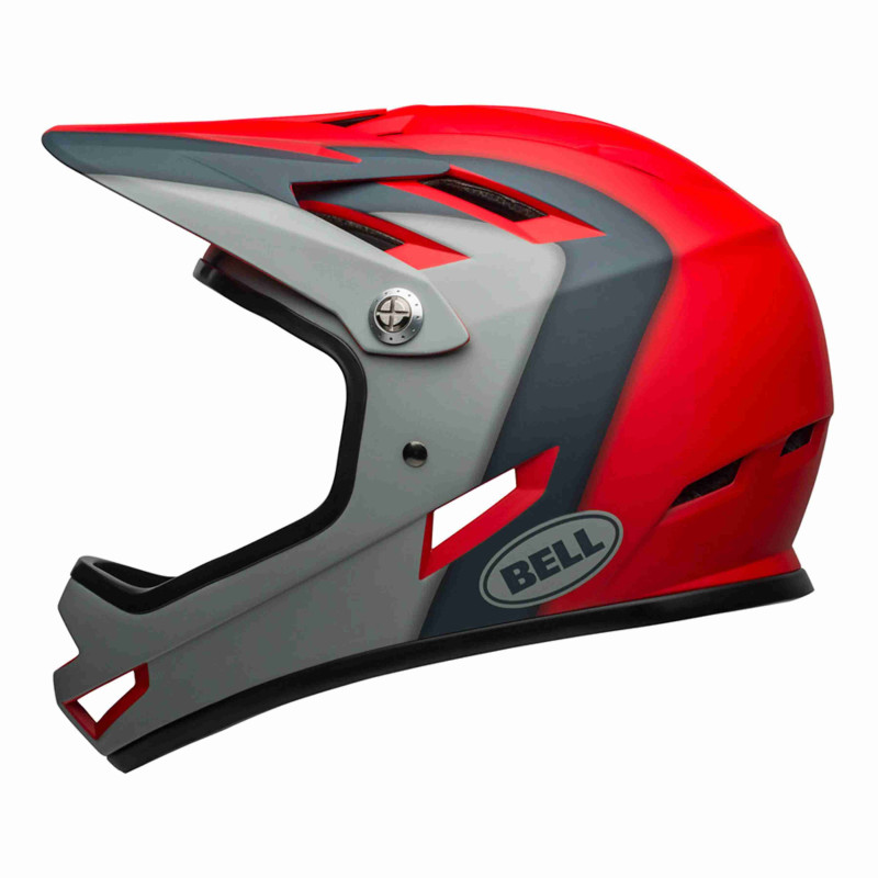 Casque BELL sanction red-grey