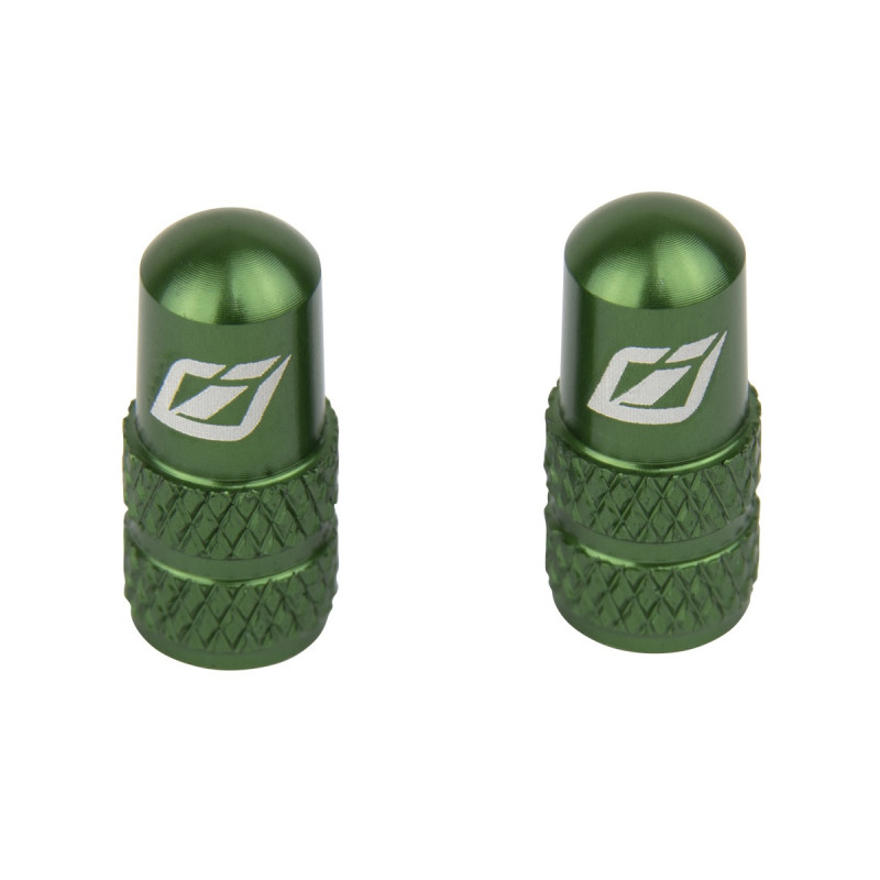 Bouchons de Valve INSIGHT Aluminium presta - la paire vert