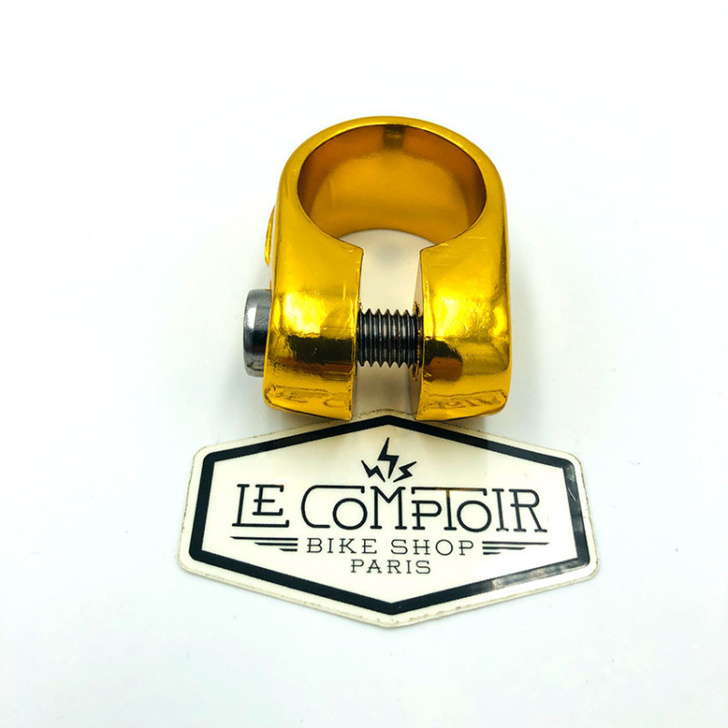 Collier de selle SUNTOUR replica Ø25.4mm or - old school bmx