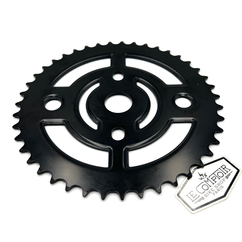 Plateau SE BIKES acier noir - 43 dents