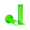 Poignées A'ME Unitron - Oldschool BMX vert fluo - blanc