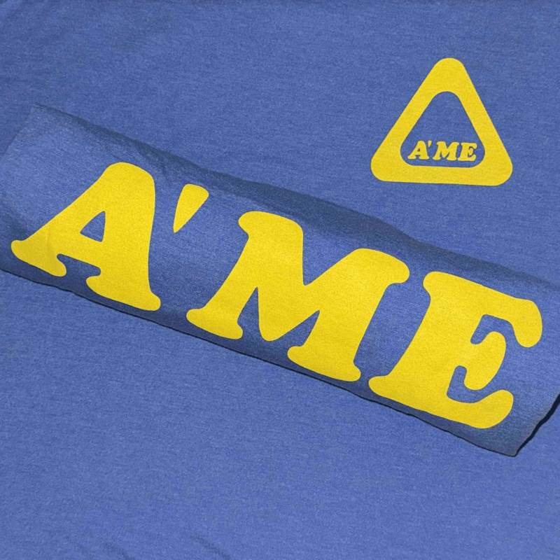 T-Shirt A'ME Bubble Logo bleu - Medium