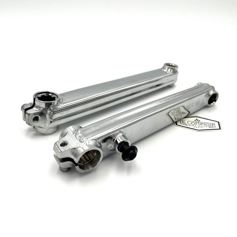 Manivelles pédalier SE BIKES L175mm 8t chrome